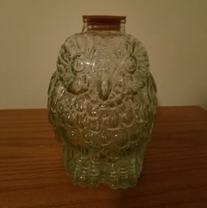 Vintage glass Wise Old Owl